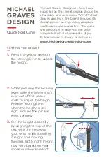 Preview for 2 page of Michael Graves Quick Fold Cane User Manual