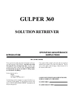 Preview for 2 page of Michco GULPER 360 Manual