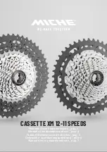 Предварительный просмотр 1 страницы Miche CASSETTE XM 12-11 SPEEDS Manual Of Maintenance And Use