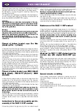 Preview for 3 page of Miche RACE 11 Manual Of Maintenance And Use