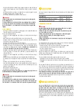 Preview for 8 page of Miche Race Axy WP DX Manual Of Maintenance And Use