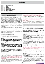 Preview for 5 page of Miche XM70.4 Manual Of Maintenance And Use