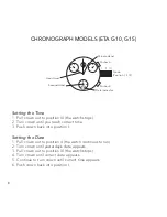 Предварительный просмотр 7 страницы Michele ETA 251 Manual