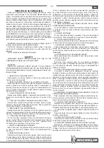 Предварительный просмотр 13 страницы Michelin MB 100/6000 U Instruction Manual And Safety Instructions