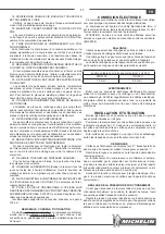 Предварительный просмотр 17 страницы Michelin MB 100/6000 U Instruction Manual And Safety Instructions