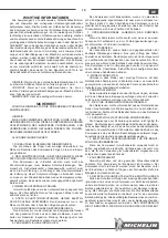 Предварительный просмотр 19 страницы Michelin MB 100/6000 U Instruction Manual And Safety Instructions