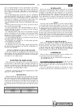 Предварительный просмотр 29 страницы Michelin MB 100/6000 U Instruction Manual And Safety Instructions