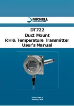 Предварительный просмотр 1 страницы Michell Instruments DT722 User Manual