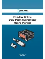 Предварительный просмотр 1 страницы Michell Instruments Easidew Online User Manual