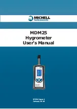 Предварительный просмотр 1 страницы Michell Instruments MDM25 User Manual