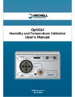 Предварительный просмотр 1 страницы Michell Instruments OptiCal User Manual