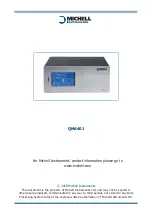 Предварительный просмотр 3 страницы Michell Instruments QMA401 User Manual