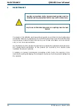 Предварительный просмотр 56 страницы Michell Instruments QMA401 User Manual