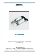 Предварительный просмотр 3 страницы Michell Instruments SF72 User Manual