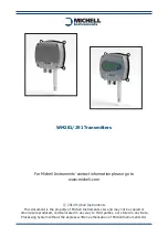 Предварительный просмотр 3 страницы Michell Instruments WM281 User Manual