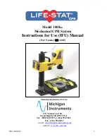 Michigan Instruments LIFE-STAT 1008MII Instructions For Use Manual preview