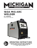 Michigan Welding MIGARC160 Operating Instructions Manual preview