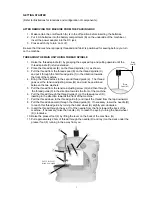 Предварительный просмотр 3 страницы Michley MINI ELECTRIC SEWING MACHINE Operation Manual