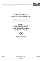 Preview for 1 page of Micom EDM MM50 Installation Instructions Manual