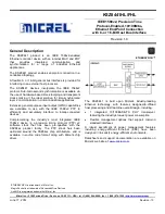 Micrel KSZ8441FHL Manual предпросмотр