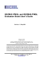 Micrel KSZ8841-PMQL User Manual предпросмотр