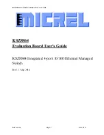 Micrel KSZ8864 User Manual предпросмотр