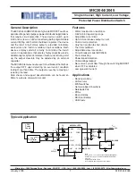 Предварительный просмотр 1 страницы Micrel MIC2044 Manual