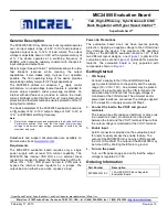 Preview for 1 page of Micrel MIC24055 Manual