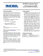 Micrel mic28510 Manual предпросмотр