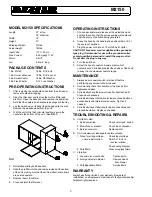 Предварительный просмотр 2 страницы MICRO-AIR M2150 Owner'S Manual