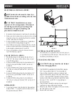 Preview for 3 page of MICRO-AIR MISTMAX MM600 Installation And Operation Manual