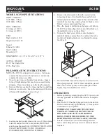 Предварительный просмотр 2 страницы MICRO-AIR SC150 Installation And Operation Manual