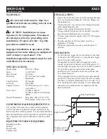 Предварительный просмотр 2 страницы MICRO-AIR XA23 Max Installation And Operation Manual