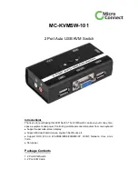 Micro Connect MC-KVMSW-101 Package Contents preview