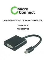 Micro Connect MDPDVI3B User Manual preview