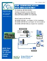 Micro control systems MCS-BMS-GATEWAY-N54-see Manual preview