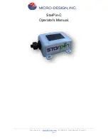 Preview for 1 page of MICRO-DESIGN StarPin-C Operator'S Manual