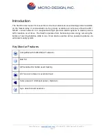 Preview for 3 page of MICRO-DESIGN StarPin-C Operator'S Manual