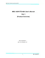 Micro Digital MDC-i6291VTD-66H User Manual preview