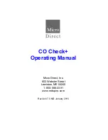 Предварительный просмотр 1 страницы Micro Direct CO Check+ Operating Manual