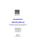 Preview for 1 page of Micro Direct SmokeCheck Operating Manual