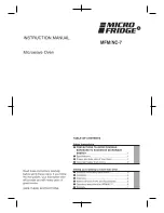 Micro fridge MFM/NC-7 Instruction Manual предпросмотр