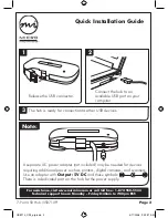 Предварительный просмотр 2 страницы Micro Innovations 7-Port USB Hub USB710P Quick Installation Manual