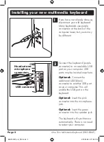 Предварительный просмотр 2 страницы Micro Innovations KB3100MF User Manual