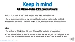 Preview for 2 page of Micro-Pulse ICES C5 Use And Care Manual