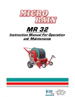 Micro Rain MR 32 Instruction Manual For Operation And Maintenance preview