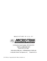 Предварительный просмотр 84 страницы micro-trak DUAL CONTROL MT-3405D Reference Manual