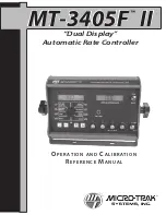 Preview for 1 page of micro-trak MT-3405 F II Reference Manual