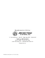 Preview for 44 page of micro-trak MT-3405  LR F Reference Manual