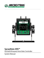 Preview for 1 page of micro-trak SprayMate XRS System Manual